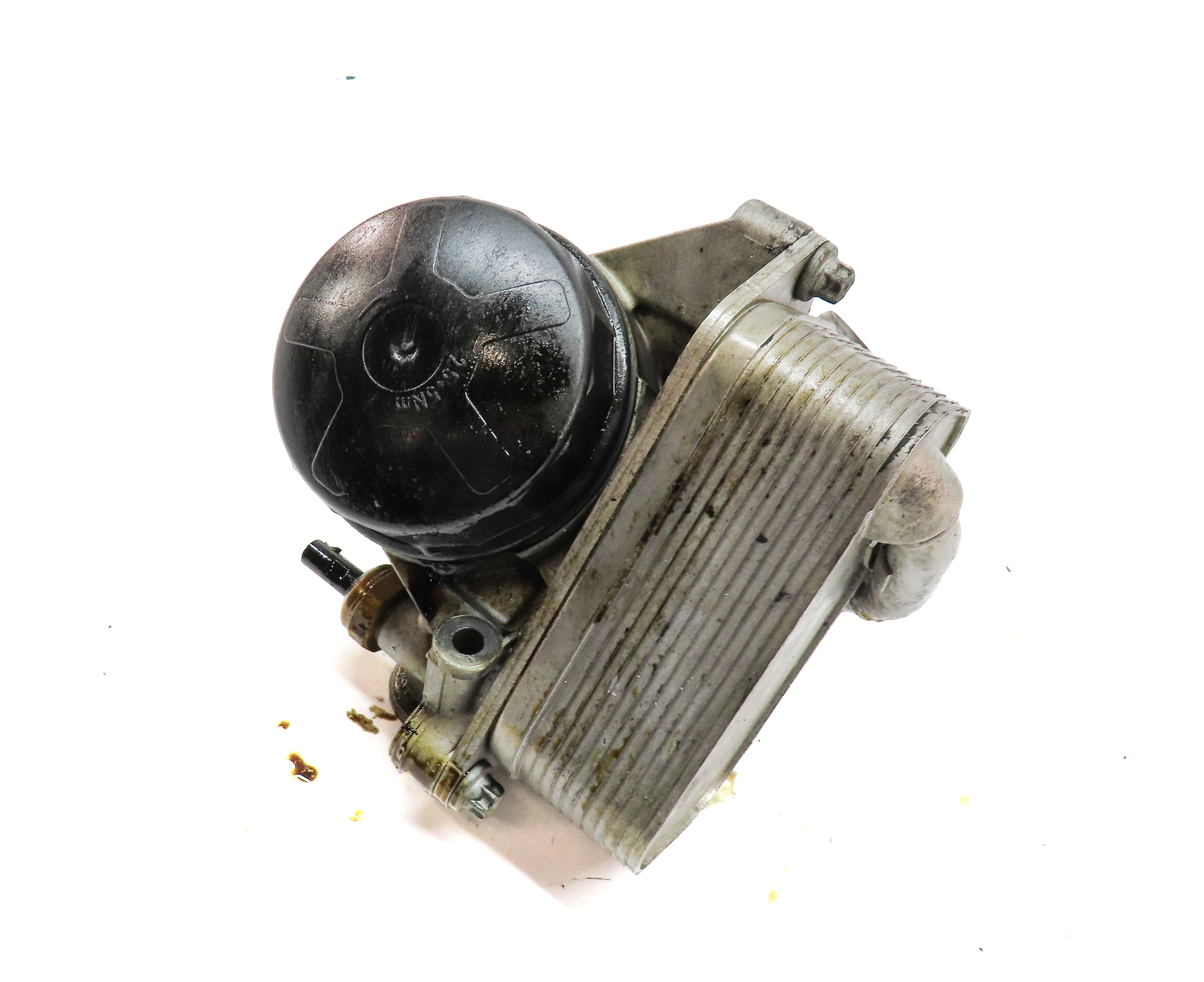 2015 BMW X4 (F26) 3.0L (N55) ENGINE OIL FILTER HOUSING ADAPTER w/ COOLER — exact item pictured